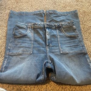 American eagle super high rise flare